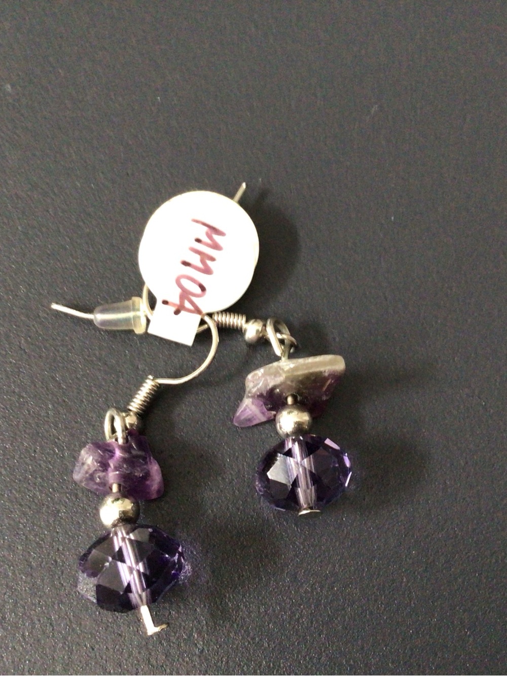 Amethyst Duo Drop Earrings - Women Jewelry